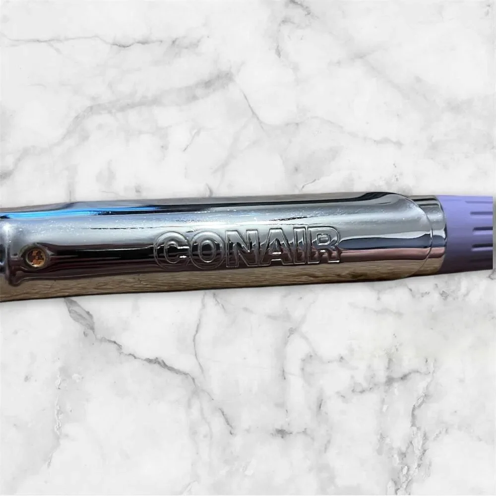 Vintage CONAIR Supreme Pink‎ Purple Flocked Curling Iron CD36 Works* 90s